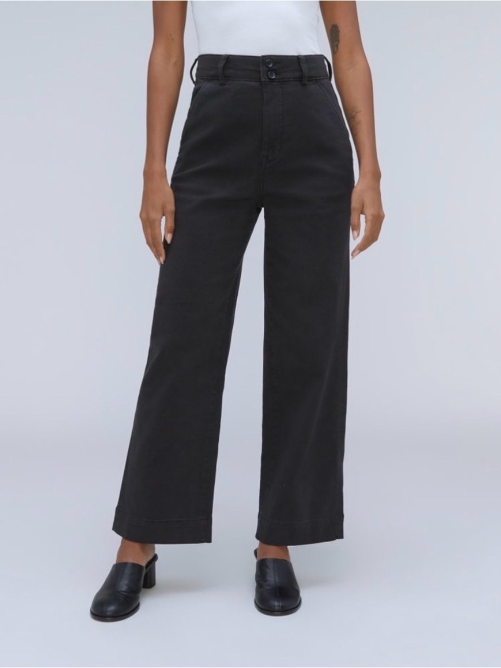 Everlane Organic Twill Wide-Leg Pant